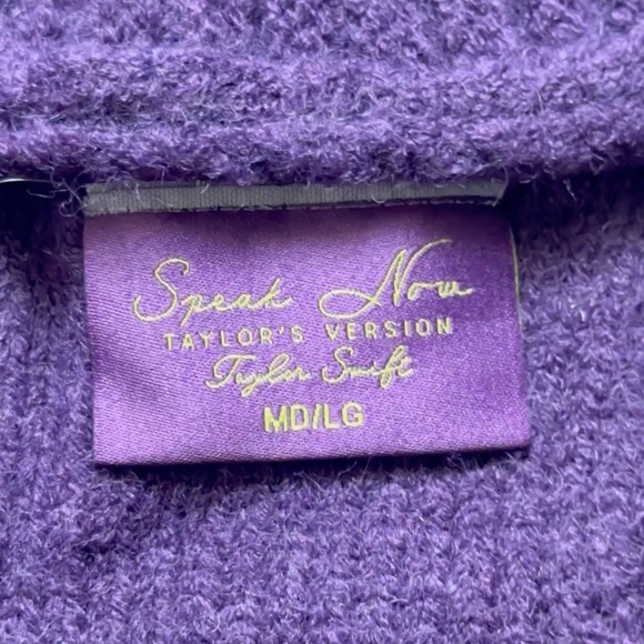 NEW IN BAG Taylor Swift Authentic Speak Now Purple Cardigan OFFICIAL MERCH - Picture 7 of 13